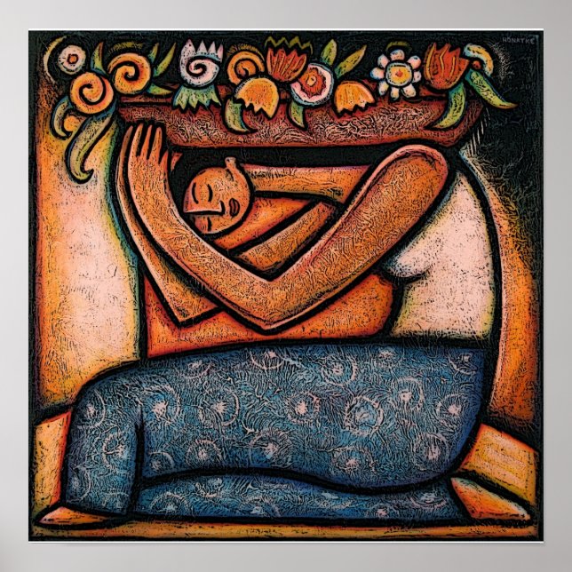 Blomflicka Poster (Framsidan)