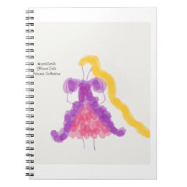Blomflicka Prinsessan Samling Dagbok Anteckningsbok