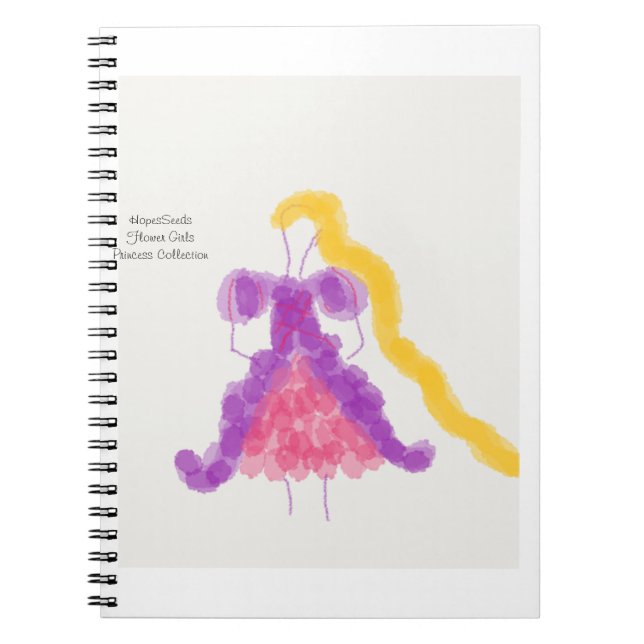 Blomflicka Prinsessan Samling Dagbok Anteckningsbok (Framsidan)
