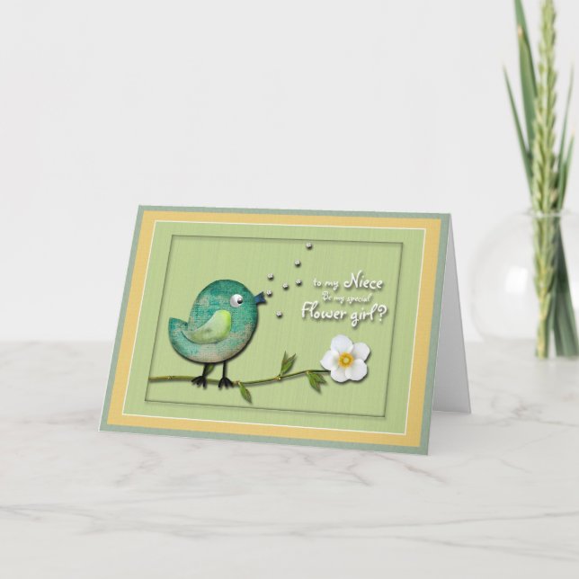 Blomflicka systerdotter inbjudan (Framsida)