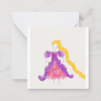 Blomflickor Rapunzel  Anteckningskort