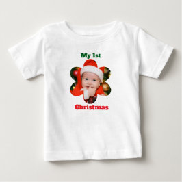Blomform Min 1:a jul foton T Shirt