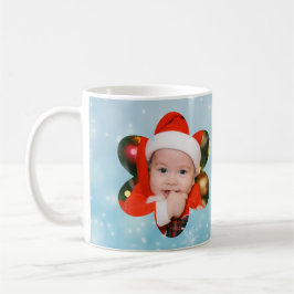 Blomform Min 1:a juldfoto Kaffemugg