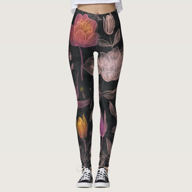 Blomformning Leggings (Framsida)