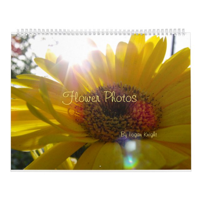 Blomfotografier för Anytime Calendar Kalender (Omslag)