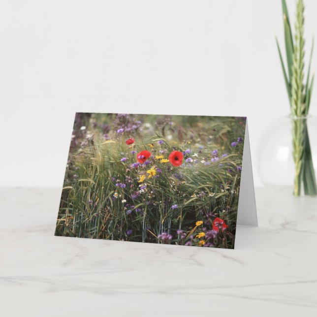 Blomfotokort "Lycklig Mors dag!" Kort (Framsida)