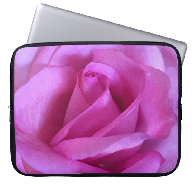 Blomfotot från blomman Shock rosa - enkel, djärv,  Laptop Sleeve (Framsidan)
