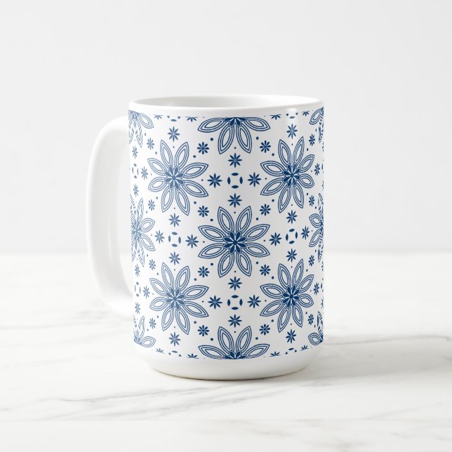 Blomfri blomma kaffemugg (Framsida vänster)