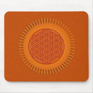 Blomfri levande/sol-design musmatta