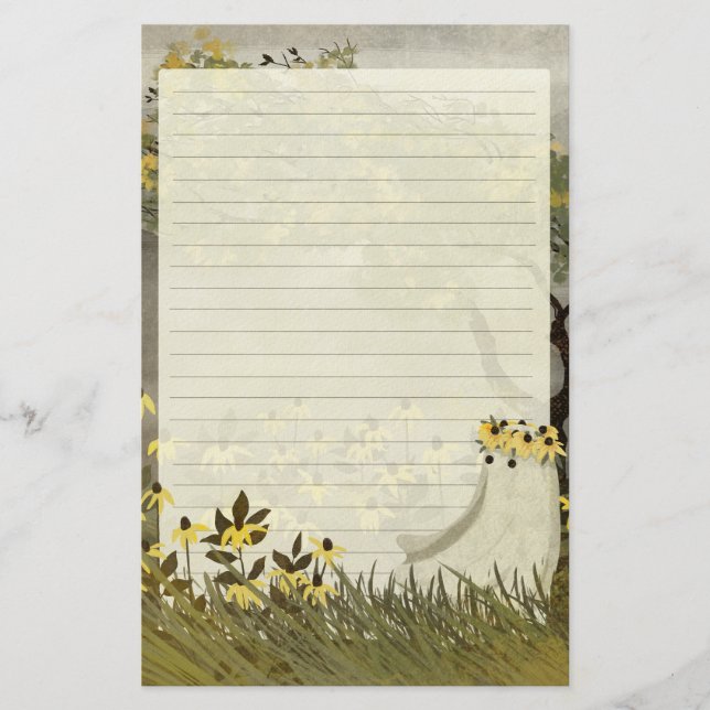 Blomghosts - Linjerat brevpapper (Framsida)