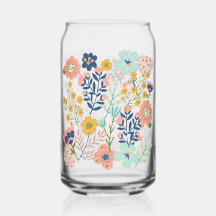 Blomglas Pastell Burk med Lock
