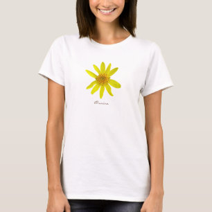 BlomGulten Arnica med text hela Färg T Shirt