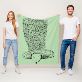 Blomhatt Fleecefilt