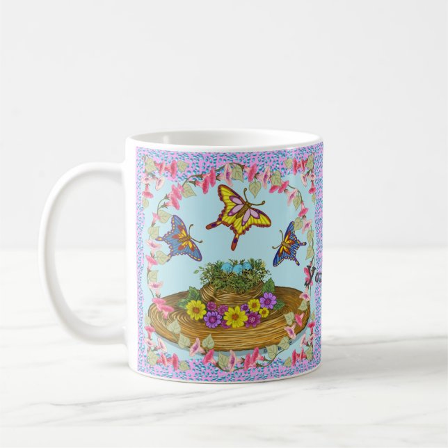 Blomhattbo  kaffemugg (Vänster)
