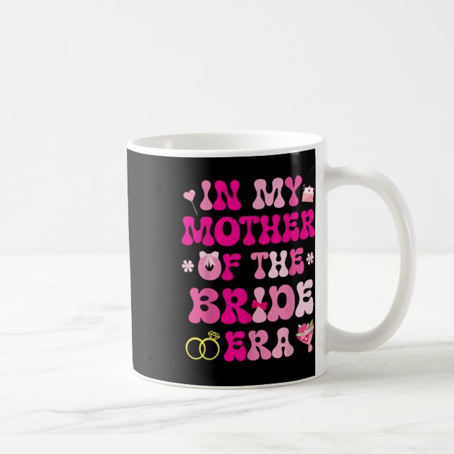 Blomhjärtan Bröllop Äktenskap Hos Min Mor Är Brude Kaffemugg (Höger)