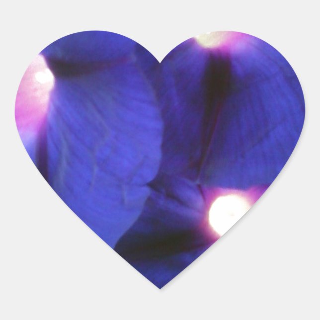 Blomhjärtdekal Hjärtformat Klistermärke (Framsida)