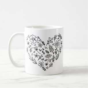 Blomhjärtemugg, Blomma, Vilda blommor Botanik Kaffemugg