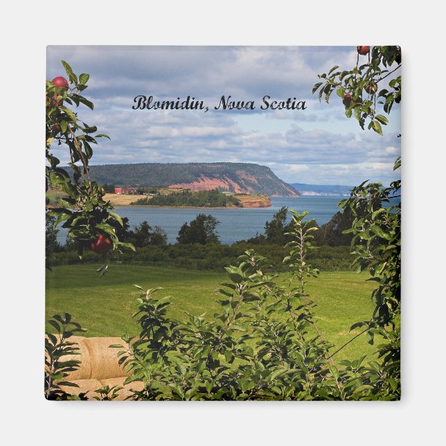 Blomidin, Nova Scotia, Kanada Magnet (Framsidan)