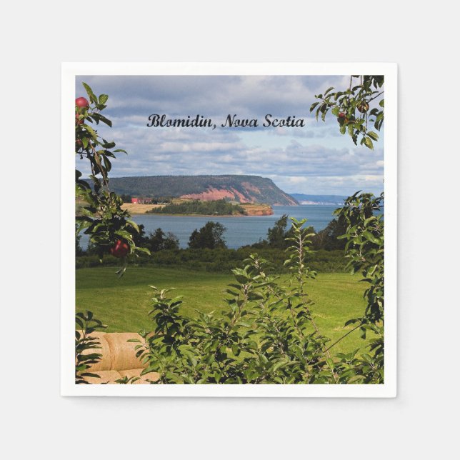 Blomidin, Nova Scotia, Kanada Pappersservett (Framsidan)