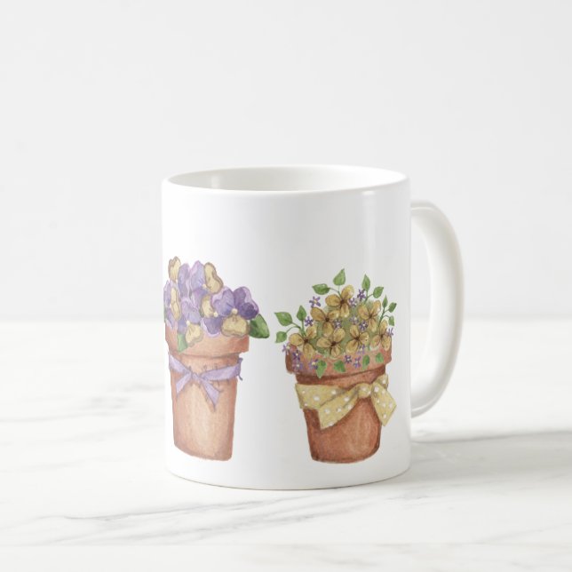 Blominlägg Kaffemugg (Framsida höger)