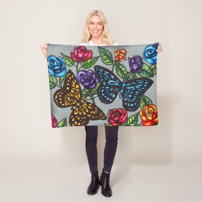 Blomkål från Butterfly ro, ursprunglig karaktär te Fleecefilt (På plats)