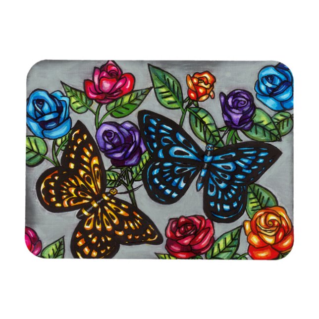 Blomkål från Butterfly ro, ursprunglig karaktär te Magnet (Horisontell)