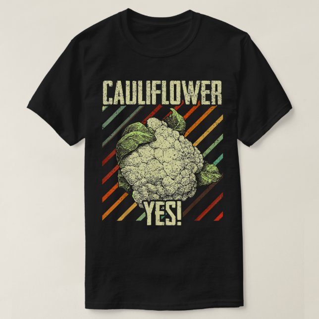 Blomkål Ja Funny Vegetable Gardener T-Shirt (Design framsida)