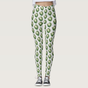 Blomkål mönster leggings