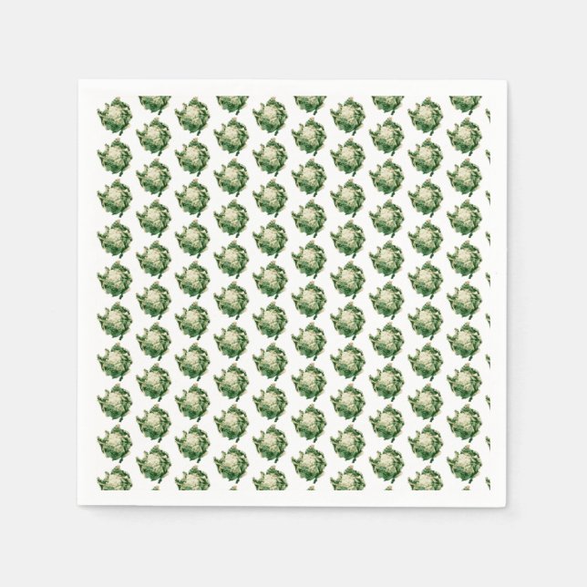 Blomkål mönster pappersservett (Framsidan)