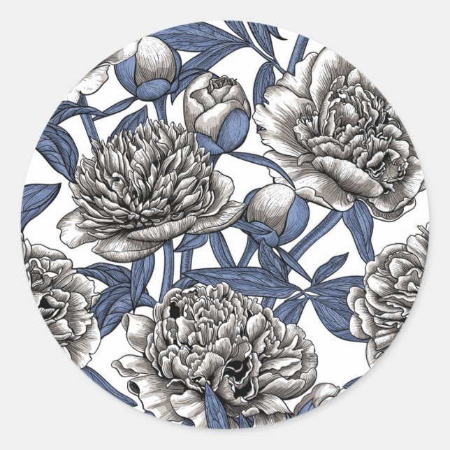 Blomkål Runt Klistermärke (Framsida)