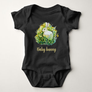 Blomkål, vit, blomma, bodydräkt av baby t shirt