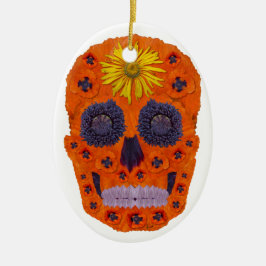 Blomkall 1 julgransprydnad keramik