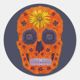 Blomkall 1 runt klistermärke