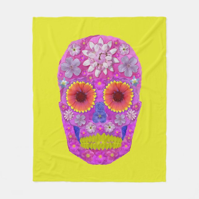 Blomkall 2 fleecefilt (Framsidan)