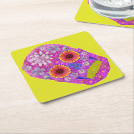 Blomkall 2 underlägg papper kvadrat