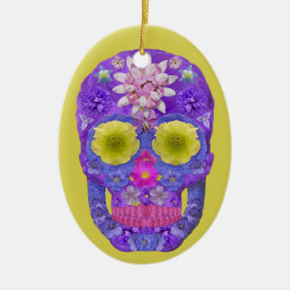 Blomkall 5 julgransprydnad keramik