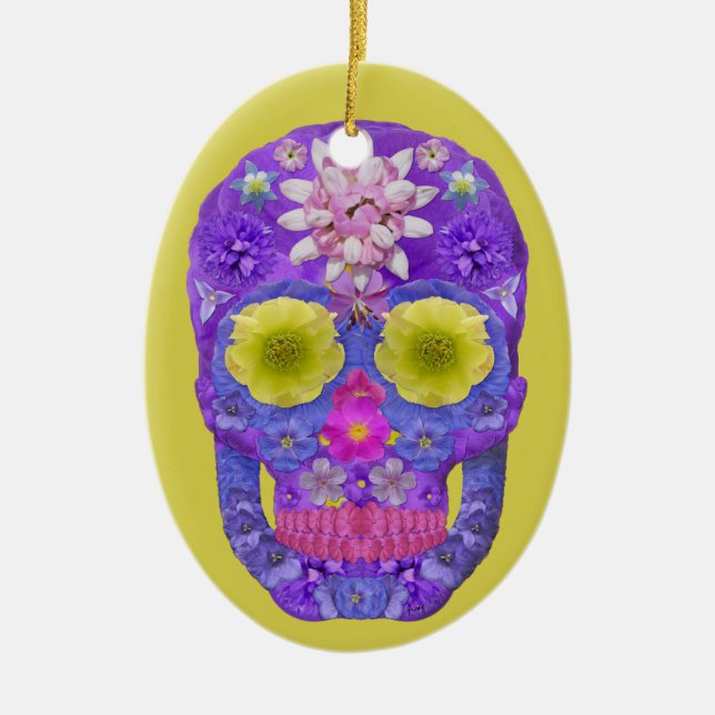 Blomkall 5 julgransprydnad keramik (Framsidan)