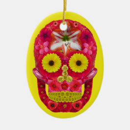 Blomkall 6 julgransprydnad keramik