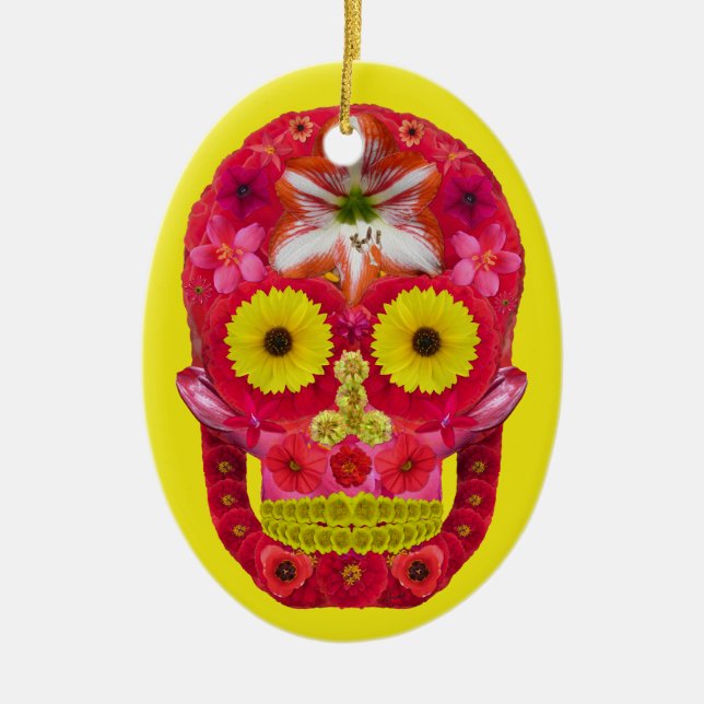 Blomkall 6 julgransprydnad keramik (Framsidan)