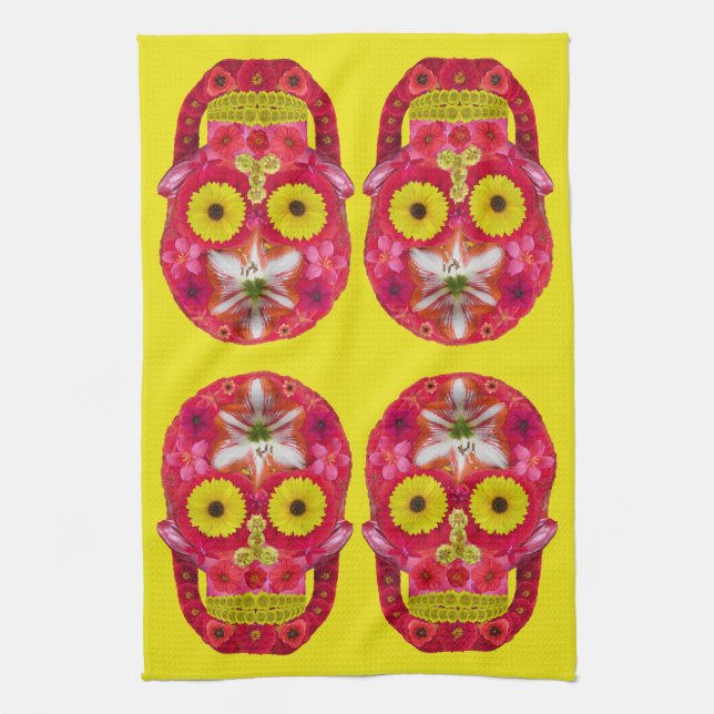 Blomkall 6 kökshandduk (Vertikal)