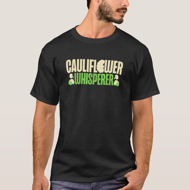 Blomkålstalsman Grönsaksodlare Vegetarian  T Shirt (Framsida)