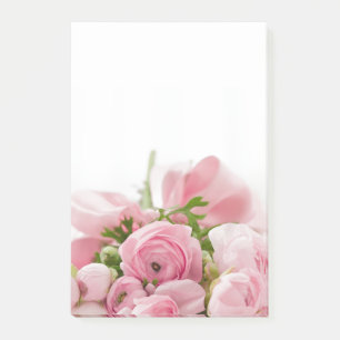 Blomkärlek Rosa Rosor Romantiska Post-it-lappar Post-it Block