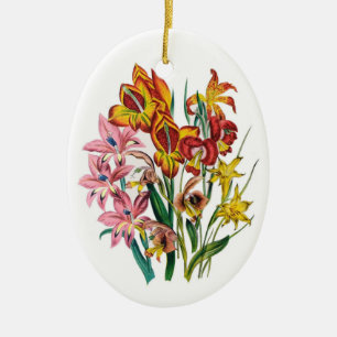 Blomkarneval Julgransprydnad Keramik