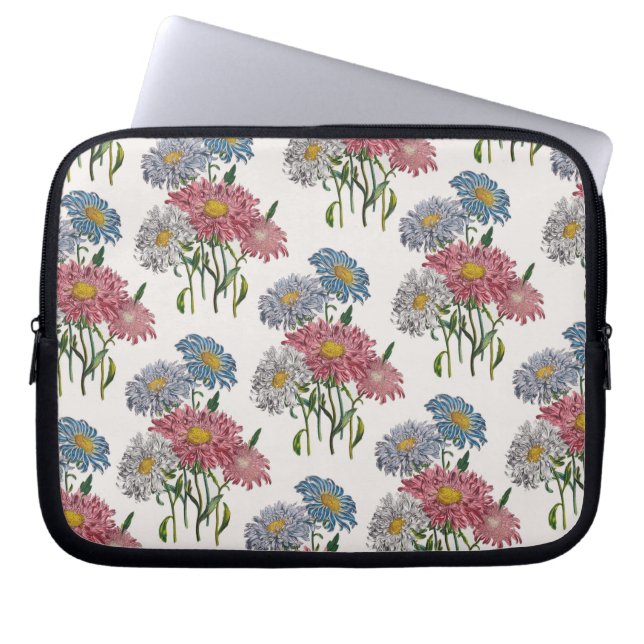 Blomkarneval Laptop Sleeve (Framsidan)
