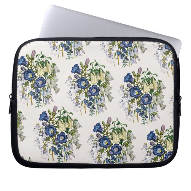 Blomkarneval Laptop Sleeve (Framsidan)