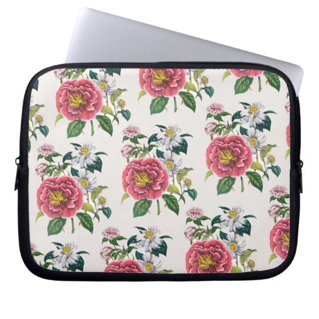 Blomkarneval Laptop Sleeve (Framsidan)