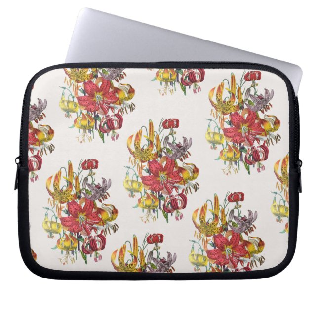 Blomkarneval Laptop Sleeve (Framsidan)