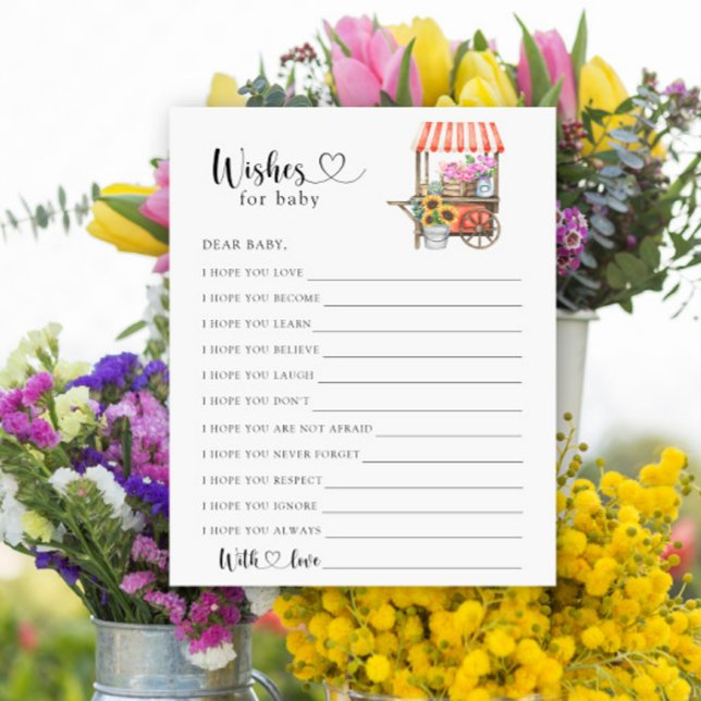 Blomkarts babydusch Önskemål för baby (Skapare uppladdad)