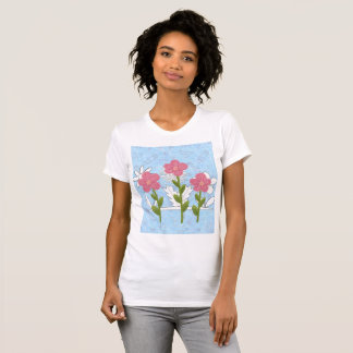 Blomkjorta med teckning t shirt