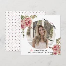 Blomklass i Dusty ro av 2023 studenten-foto Meddelande